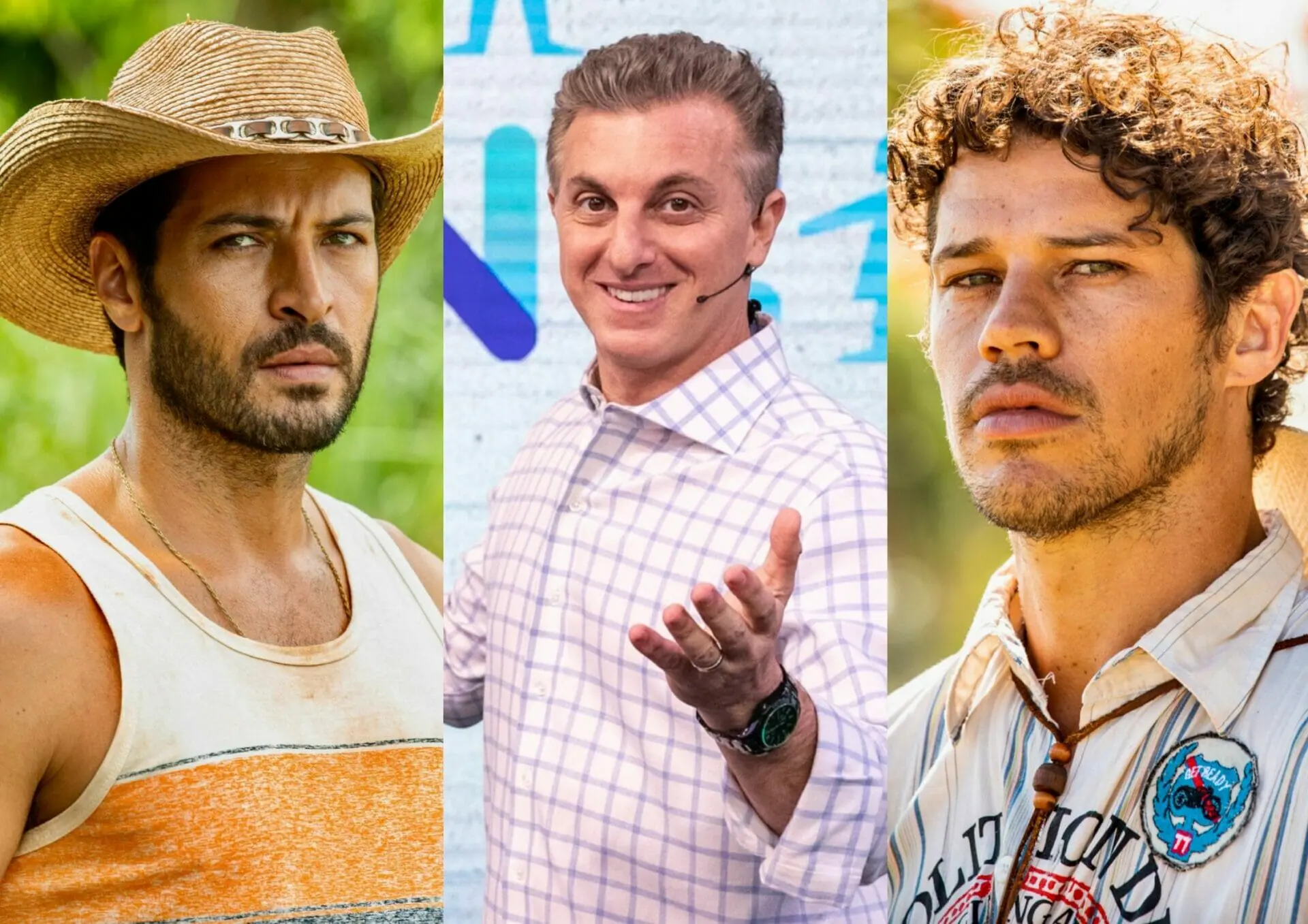 Leandro Lima, Luciano Huck e José Loreto