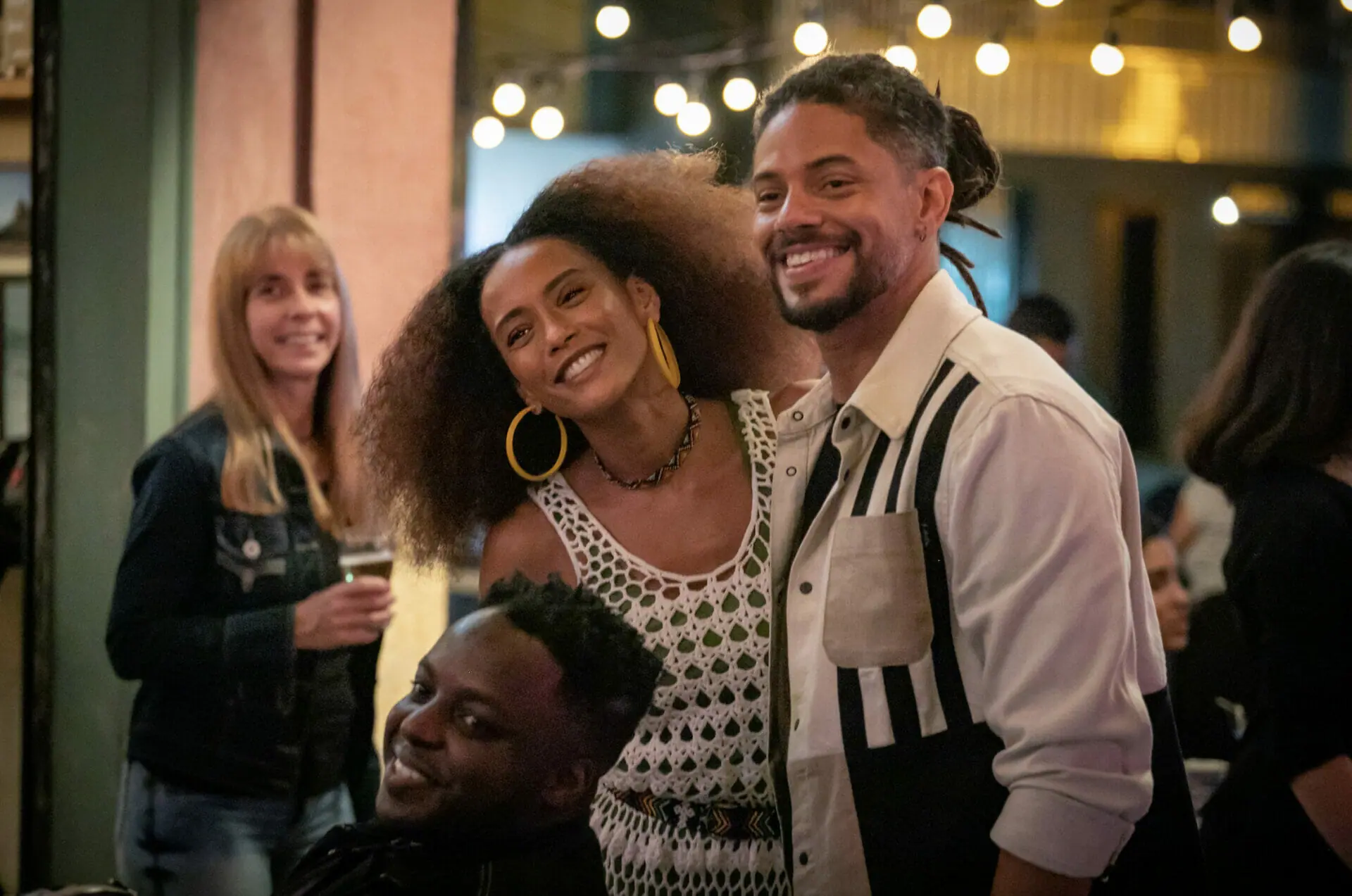 Anita (Taís Araujo) e Ítalo (Paulo Lessa) em Cara e Coragem