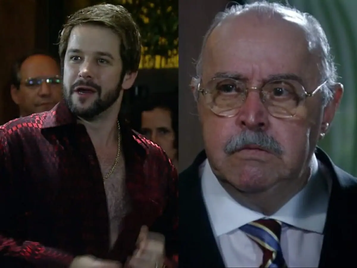 Dodi (Murilo Benício) e Gonçalo (Mauro Mendonça) de A Favorita