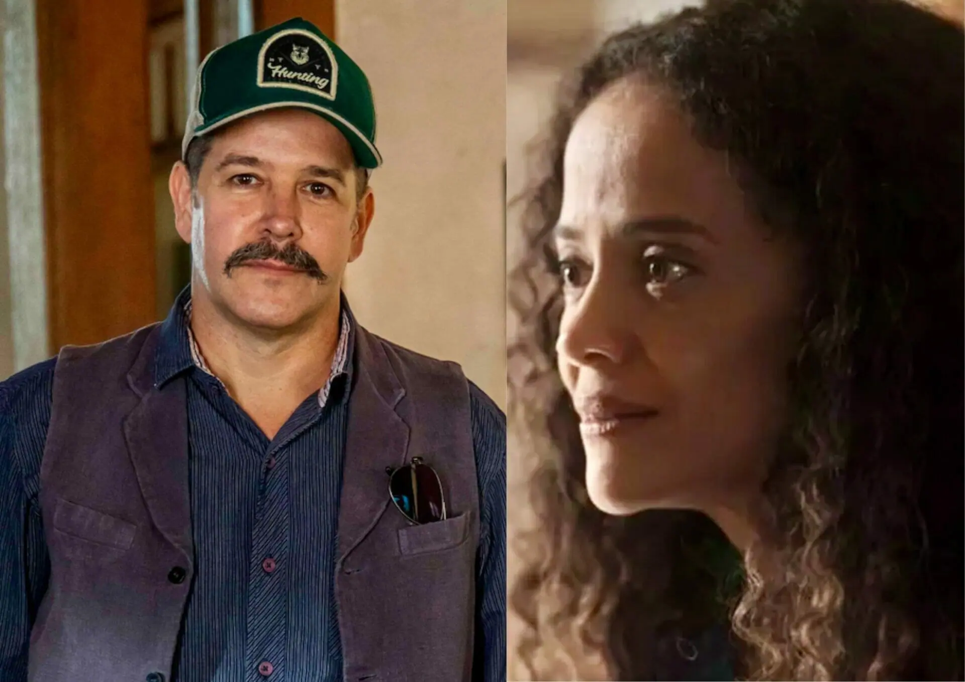 Tenório (Murilo Benício) e Zuleica (Aline Borges) em Pantanal