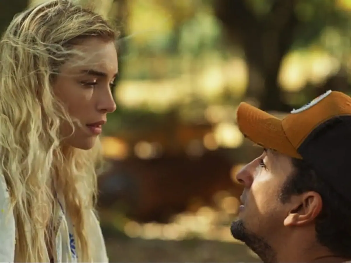 Érica (Marcela Fetter) e José Lucas (Irandhir Santos) de Pantanal