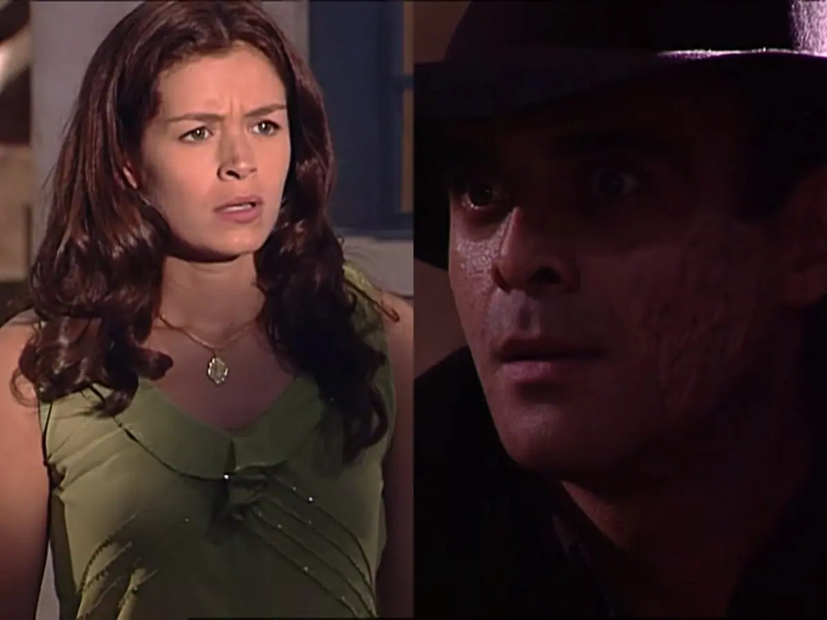 Esmeralda (Bianca Castanho) e Lúcio Malaver (Delano Avelar) de Esmeralda