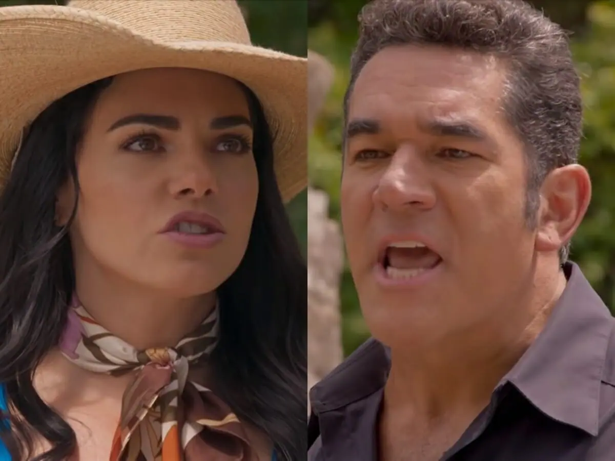 Fernanda (Livia Brito) e Otávio (Eduardo Santamarina) de A Desalmada