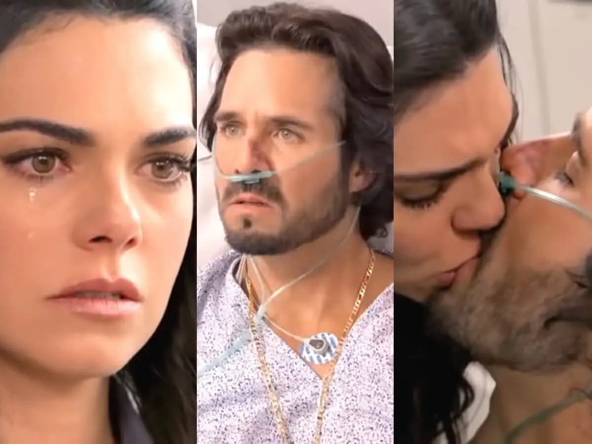 Fernanda (Livia Brito) e Rafael (José Ron) de A Desalmada