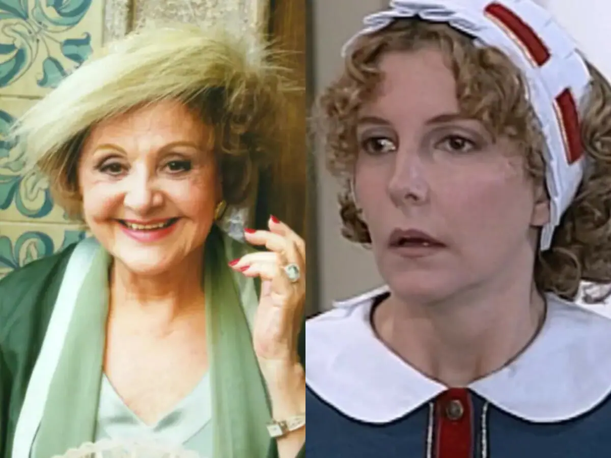 Josefa (Eva Todor) e Dinorá (Maria Padilha) em O Cravo e a Rosa