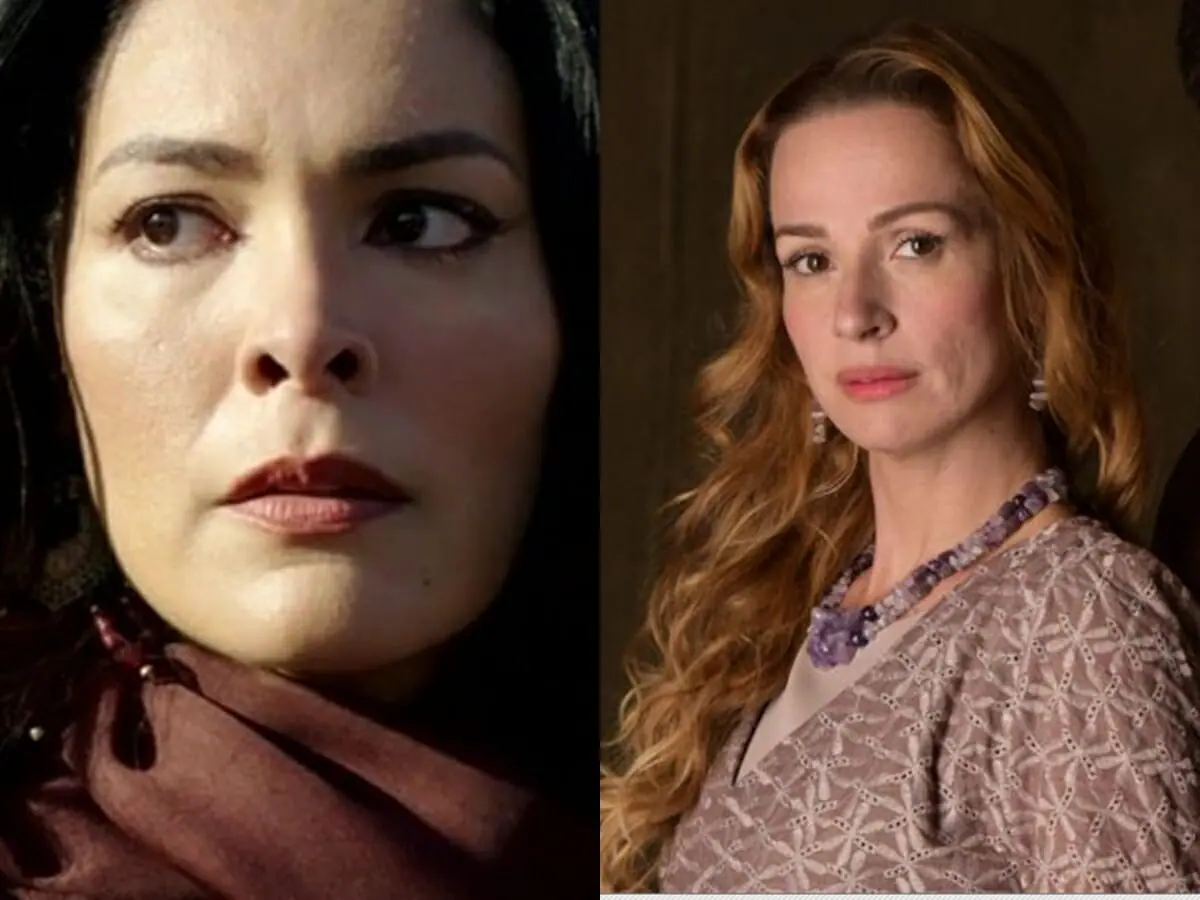 Kayla (Hylka Maria) e Ainoã (Francisca Queiroz) de Reis