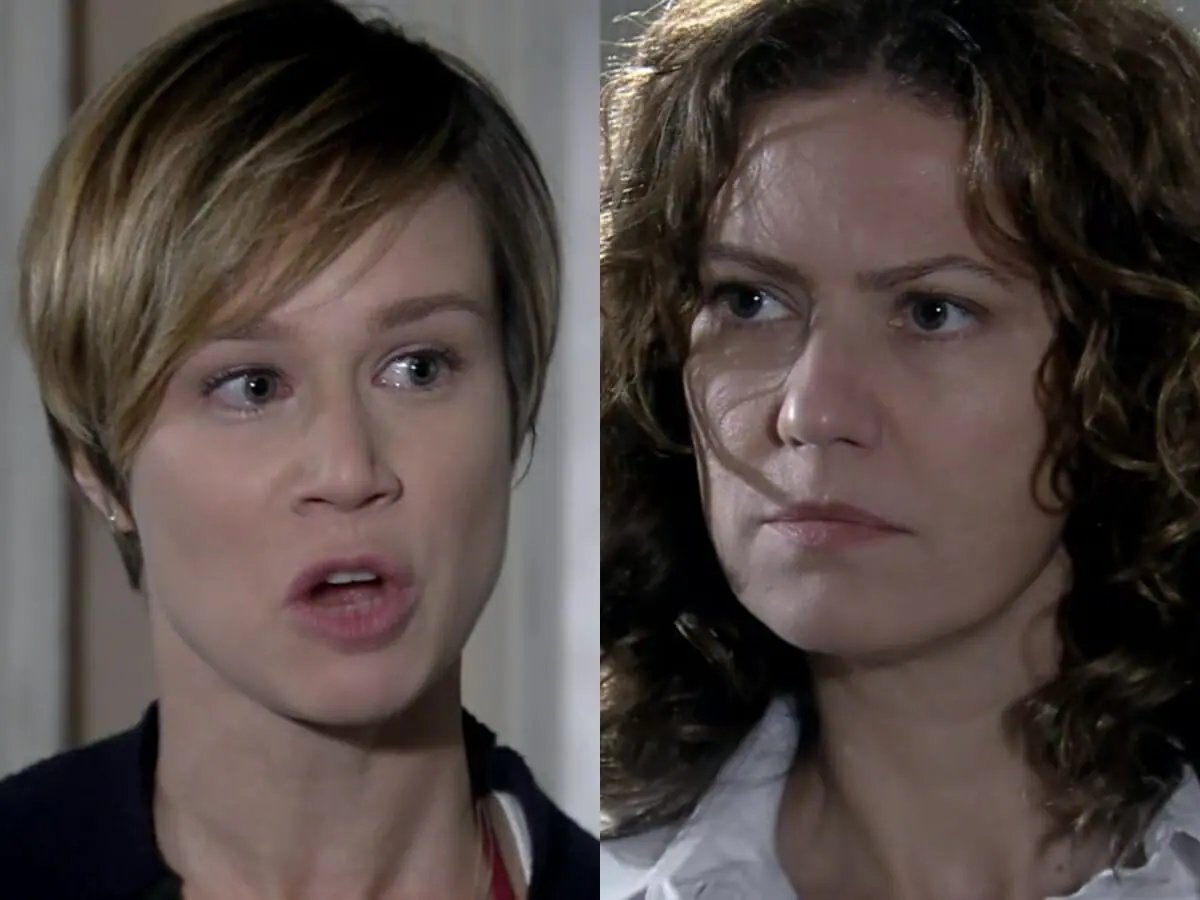 Lara (Mariana Ximenes) e Flora (Patrícia Pillar) de A Favorita