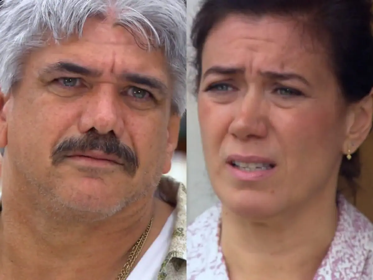 Léo (Jackson Antunes) e Catarina (Lilia Cabral) de A Favorita