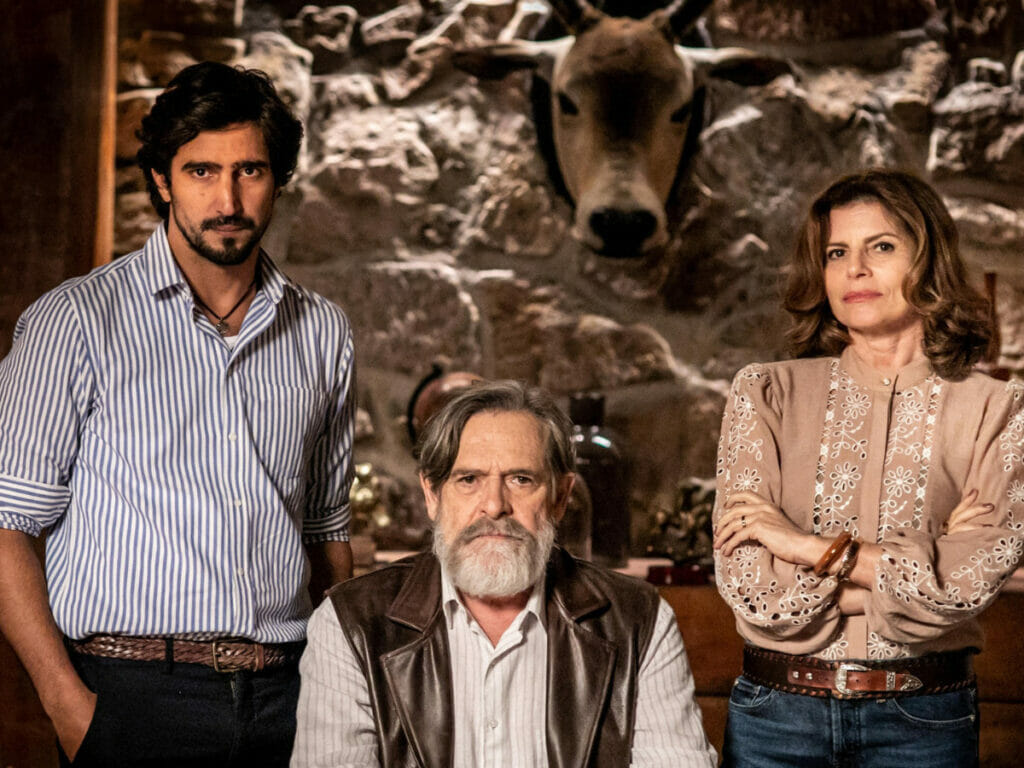 Renato Góes, José de Abreu e Debora Bloch em Mar do Sertão