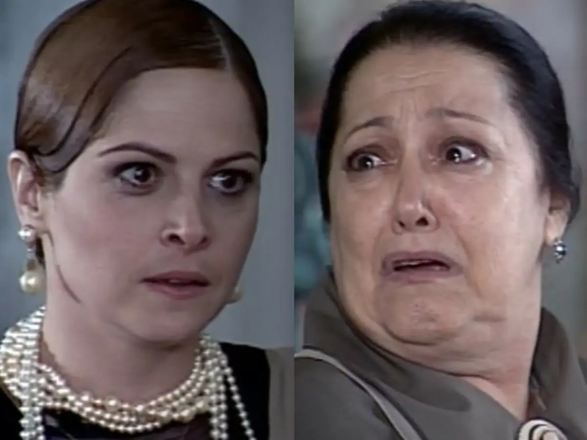 Marcela (Drica Moraes) e Mimosa (Suely Franco) em O Cravo e a Rosa