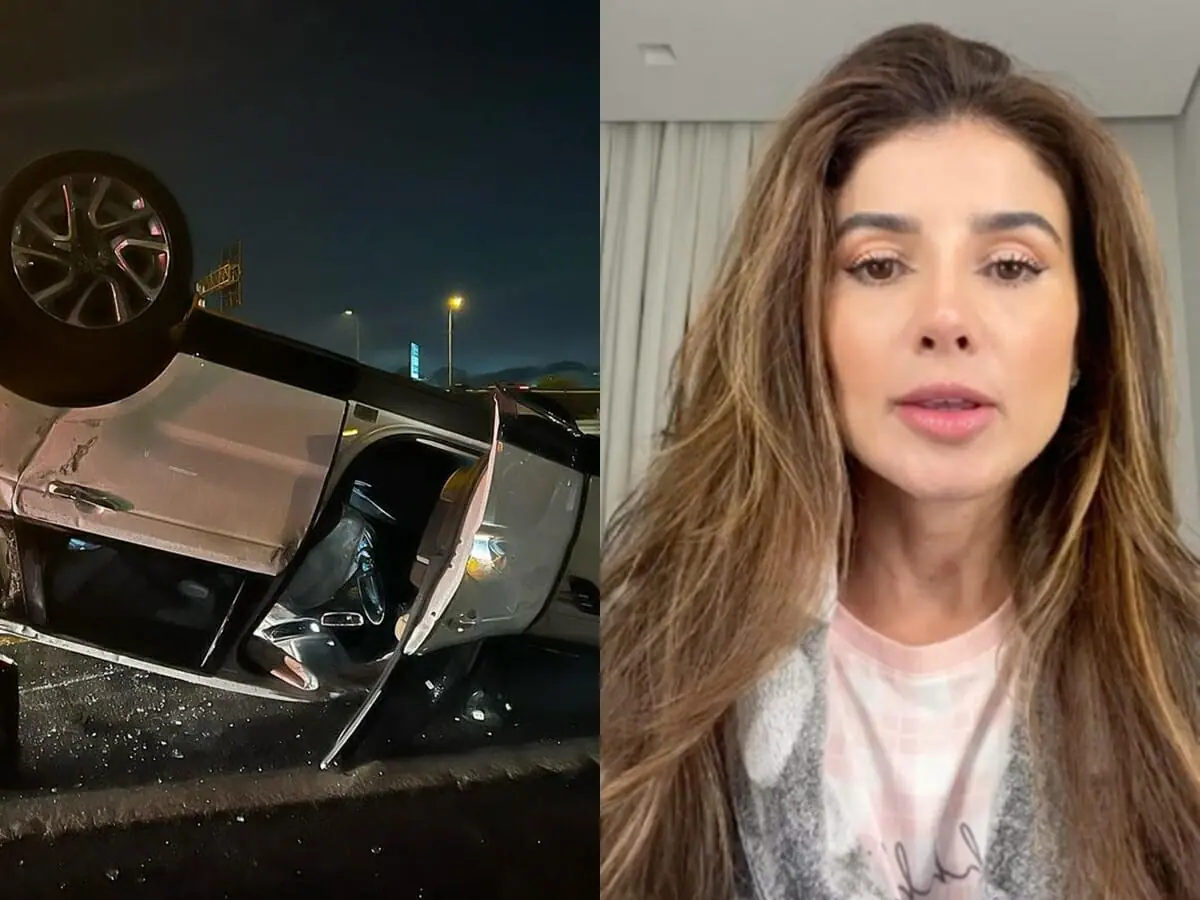 Paula Fernandes sofreu acidente de carro
