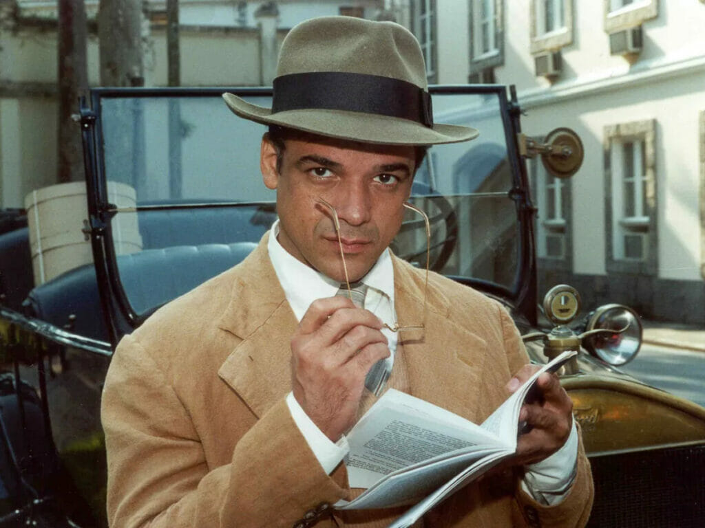 Professor Edmundo (Ângelo Antônio) em O Cravo e a Rosa