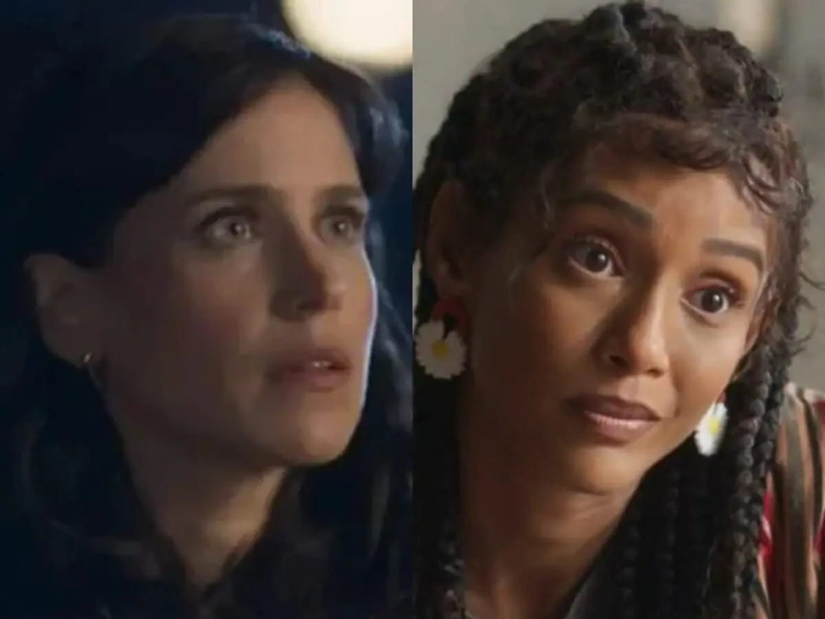 Regina (Mel Lisboa) e Anita (Taís Araujo) de Cara e Coragem