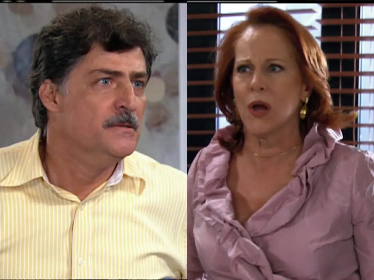 Roberto (Giuseppe Oristanio) e Vilma (Lucinha Lins) de Chamas da Vida