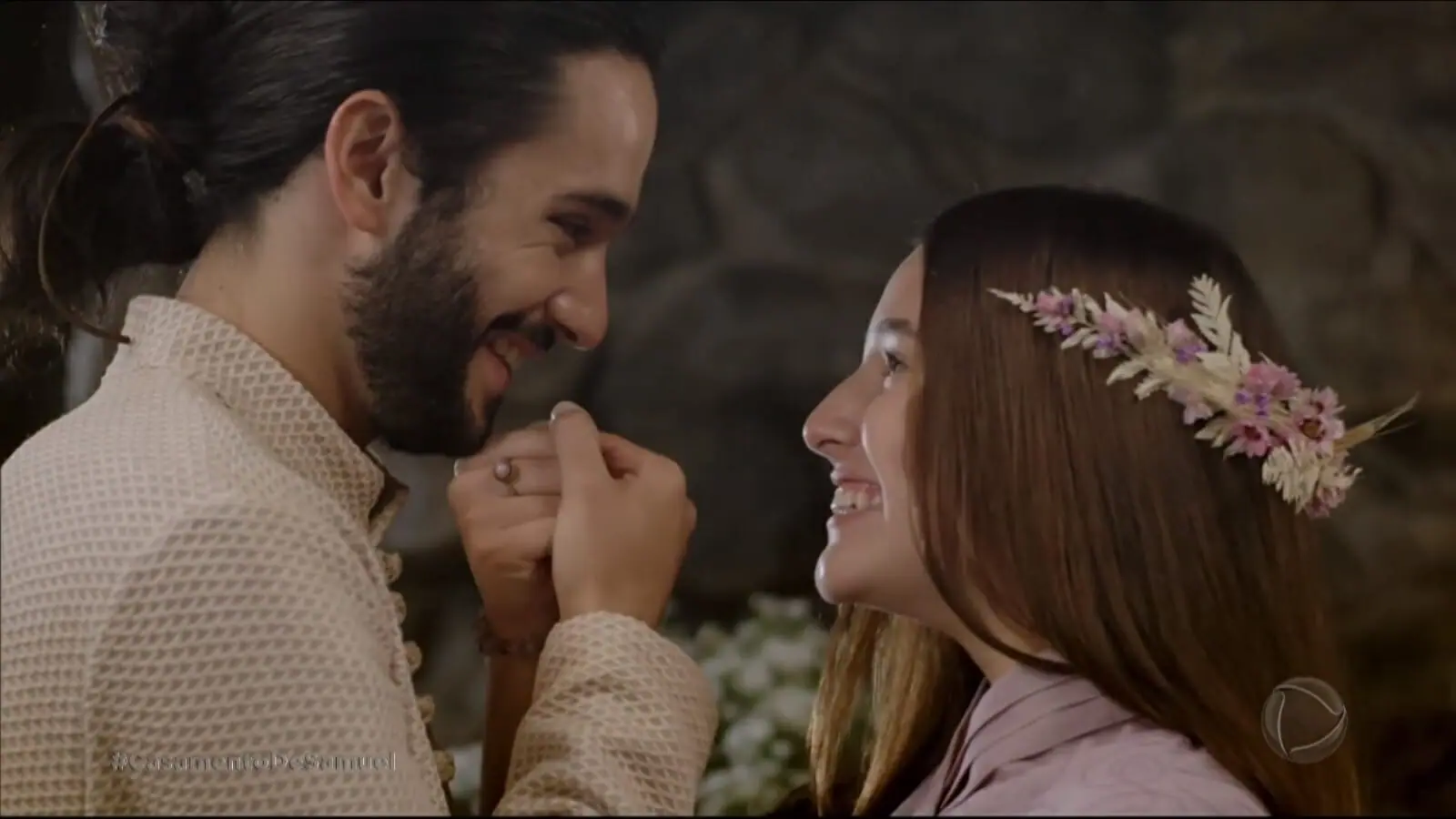 Samuel (Rafael Gevú) e Eloá (Kiria Malheiros) de Reis