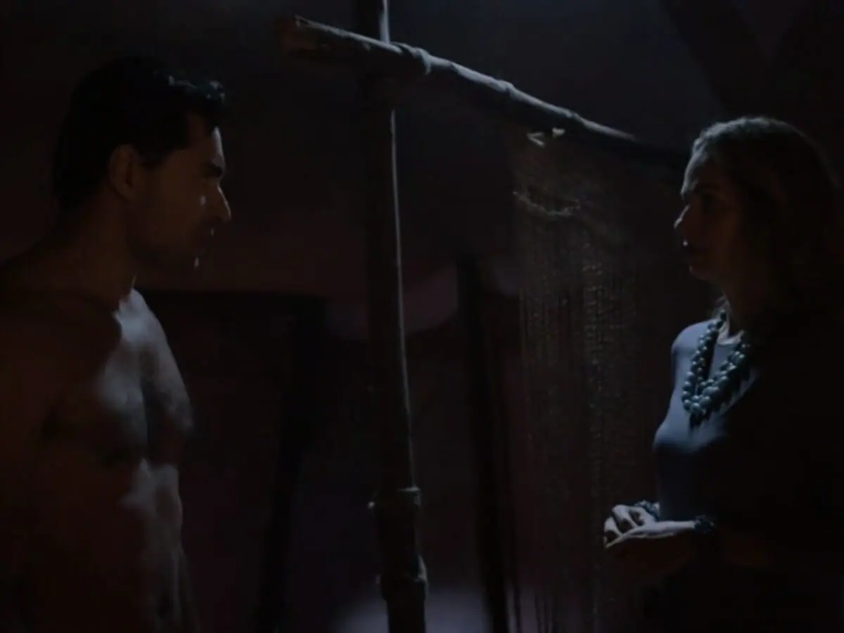Saul (Carlo Porto) e Ainoã (Francisca Queiroz) de Reis