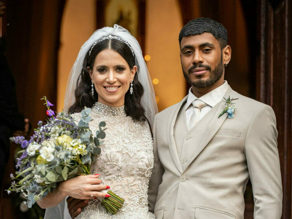 Regina (Mel Lisboa) e Leonardo (&Iacute;caro Silva) em Cara e Coragem