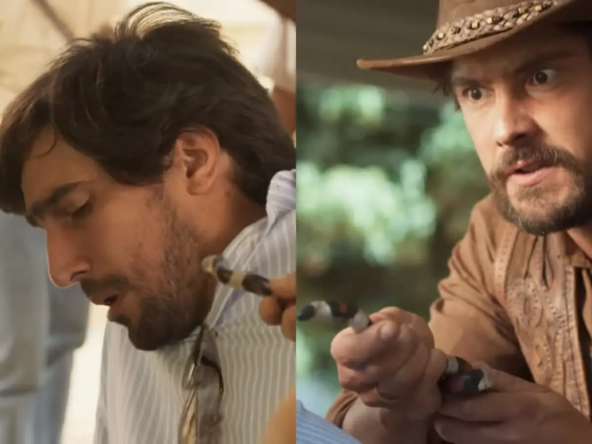 Tertulinho (Renato Góes) e Zé Paulino (Sergio Guizé) de Mar do Sertão