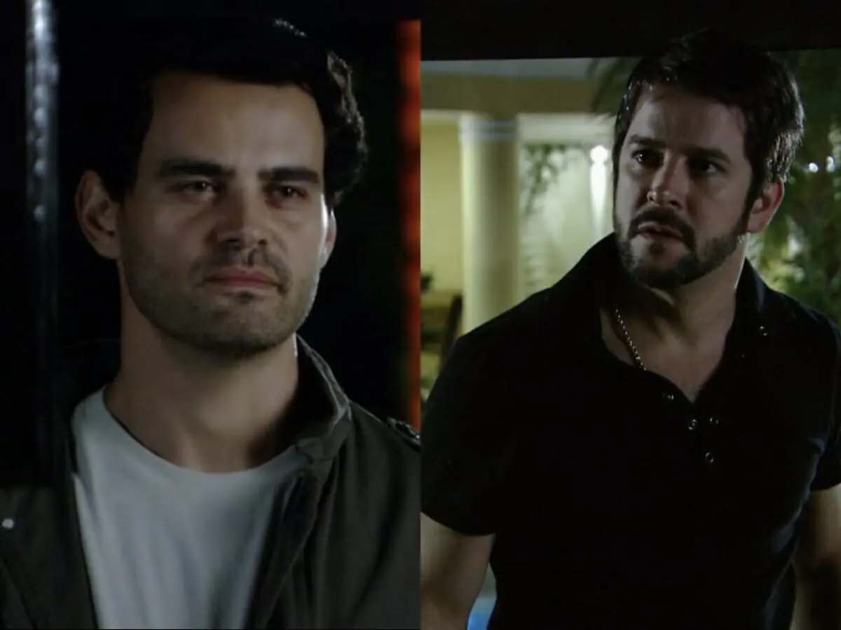 Zé Bob (Carmo Dalla Vecchia) e Dodi (Murilo Benício) de A Favorita