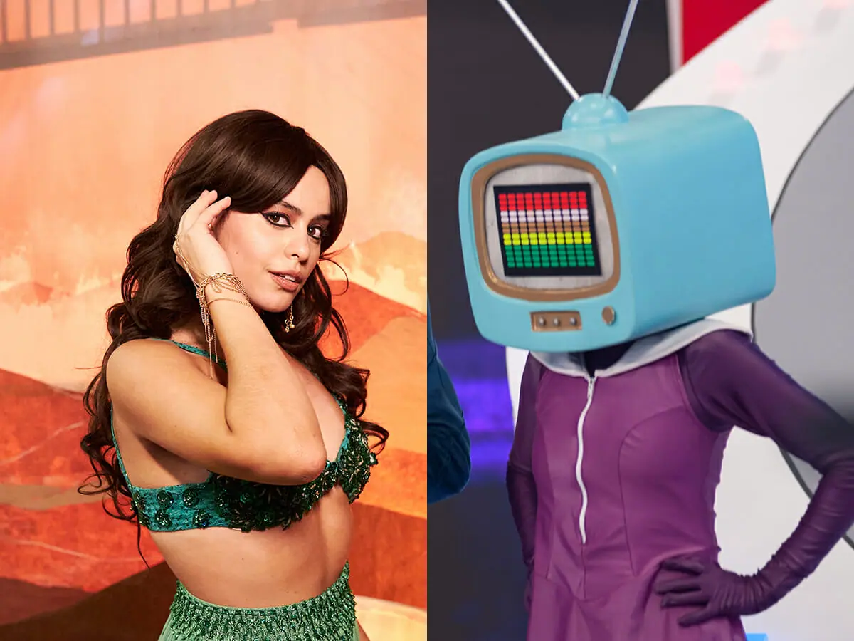 Yasmin Yassine como Jade em Novelei, série da Globo, e como Televizinha em A Noite É Nossa, na Record
