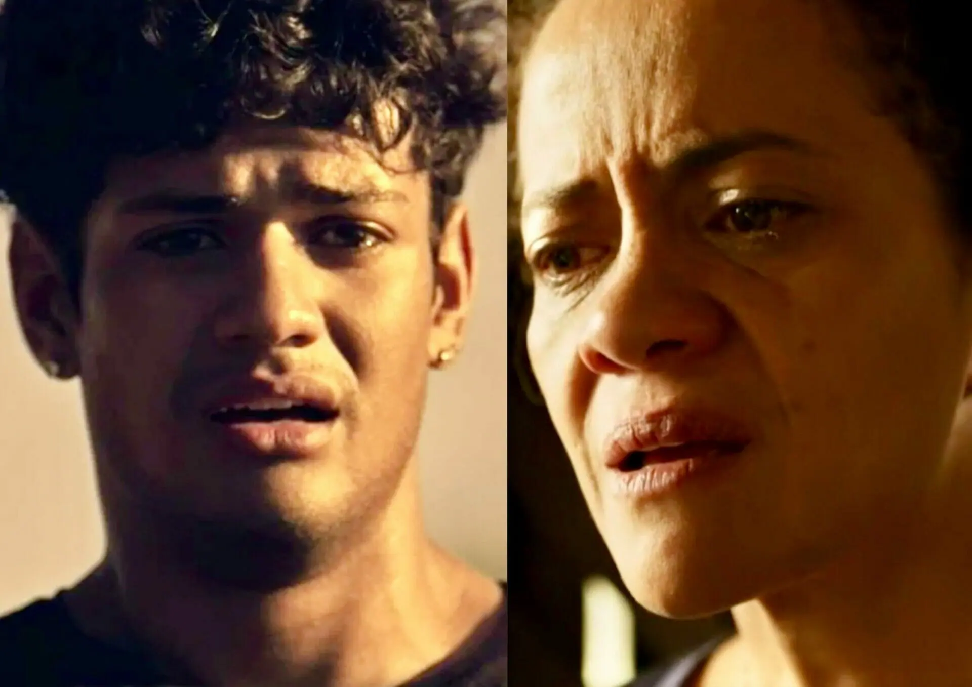 Renato (Gabriel Santana) e Zuleica (Aline Borges) em Pantanal