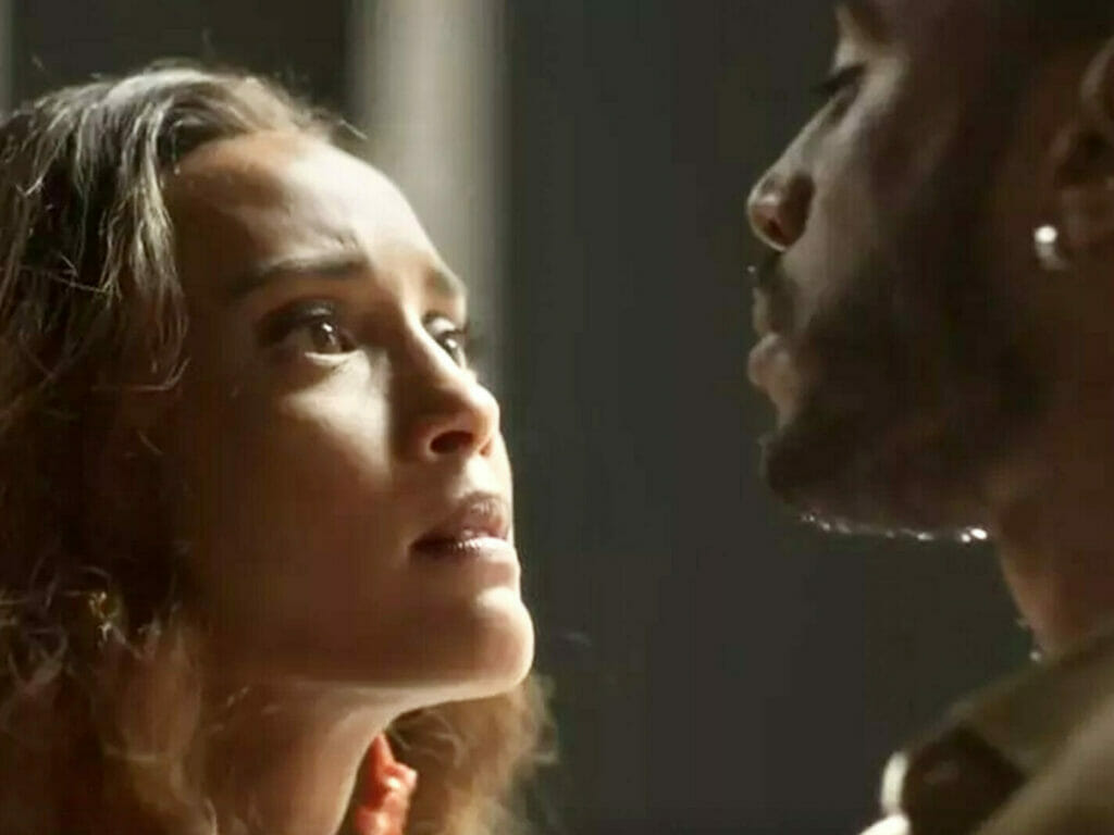 Clarice (Taís Araújo) e Leonardo (Ícaro Silva) em Cara e Coragem