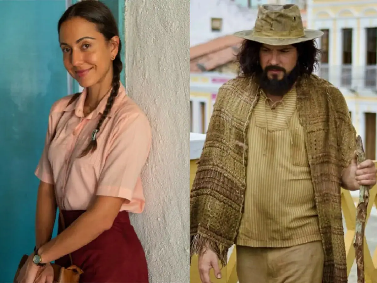 Anita (Julia Mendes) e Zé Paulino (Sergio Guizé) de Mar do Sertão