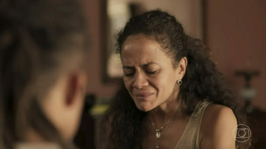 Zuleica (Aline Borges) e Marcelo (Lucas Leto) em Pantanal