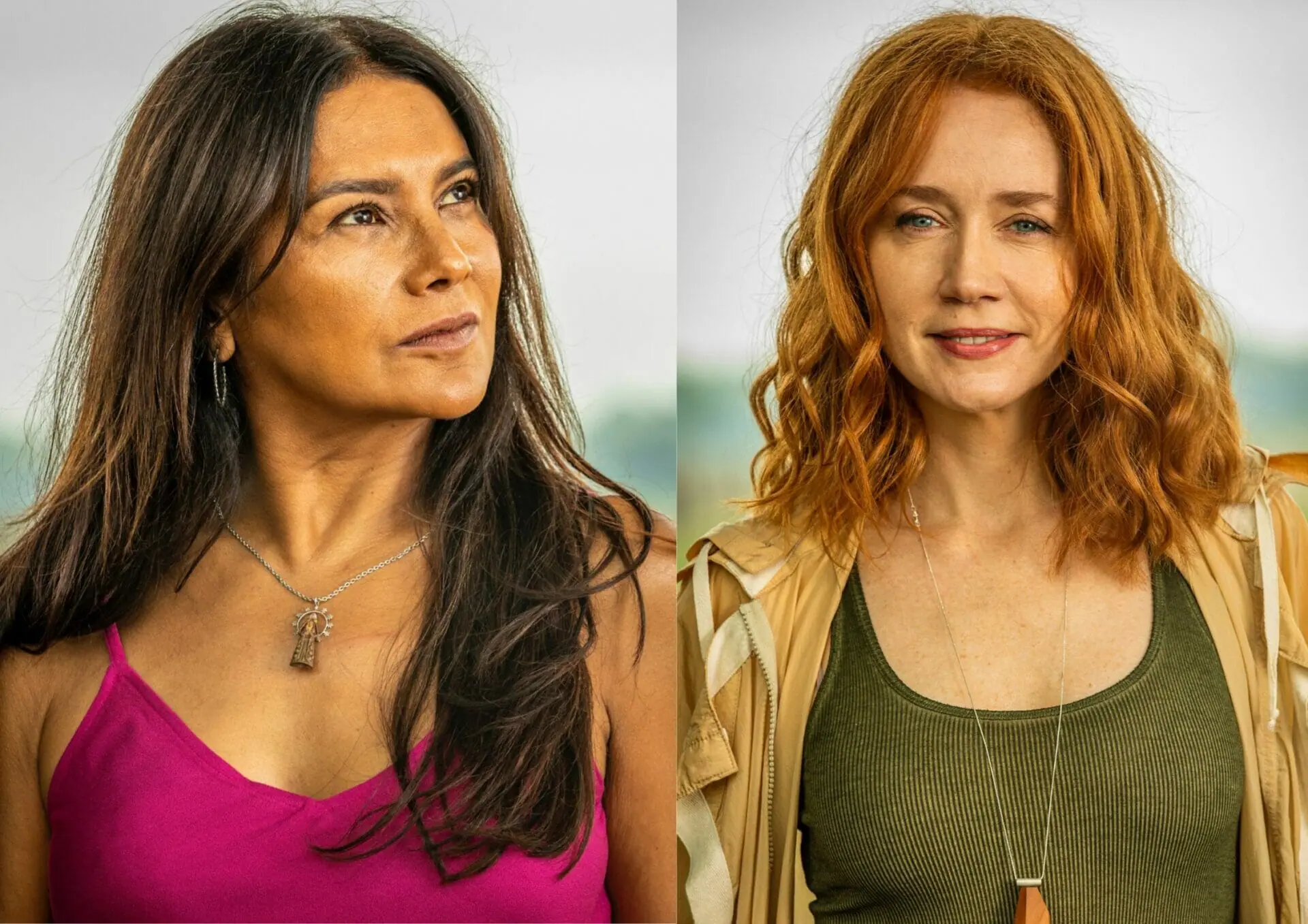 Filó (Dira Paes) e Irma (Camila Morgado) em Pantanal