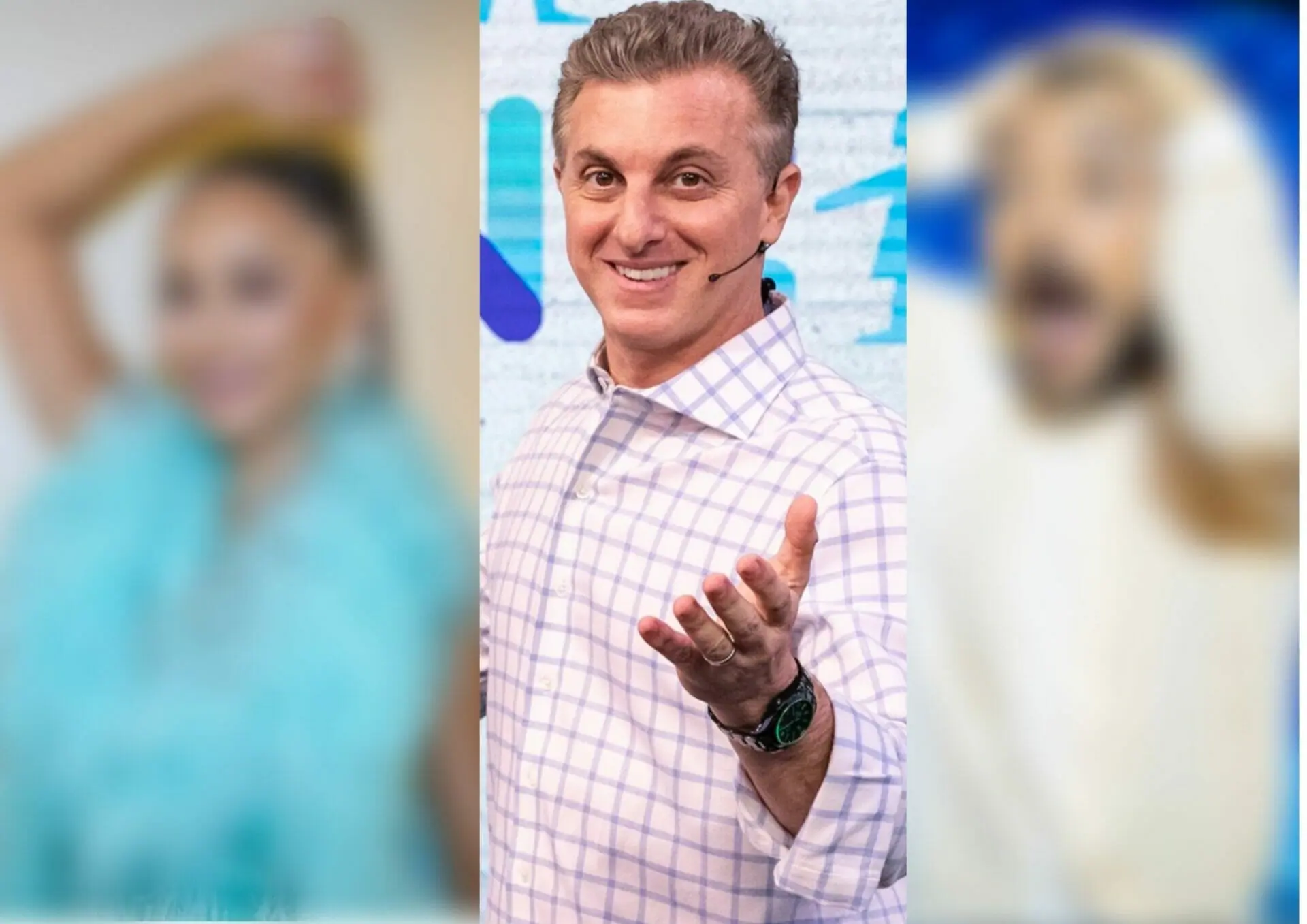 Sabrina Sato, Luciano Huck e Eduardo Sterblitch