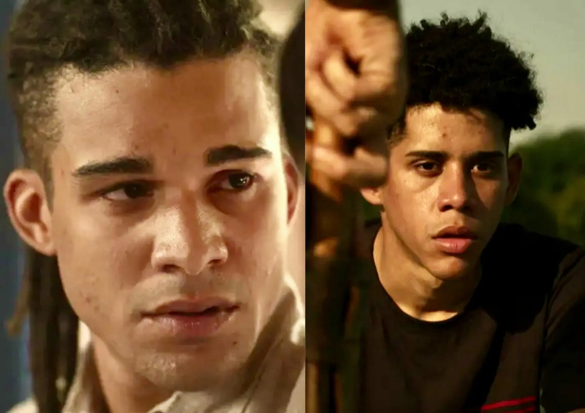 Marcelo (Lucas Leto) e Roberto (Cauê Campos) em Pantanal