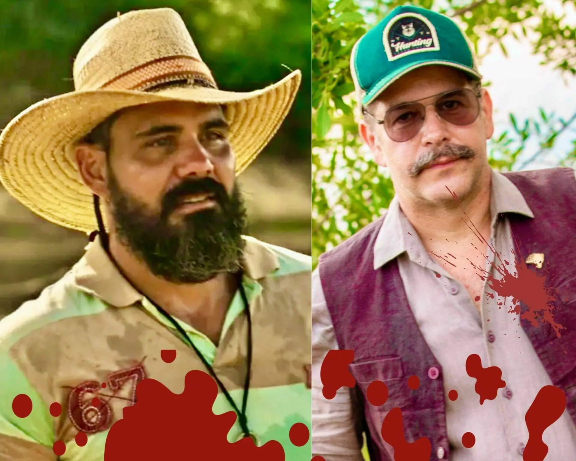 Alcides (Juliano Cazarré) e Tenório (Murilo Benício) em Pantanal
