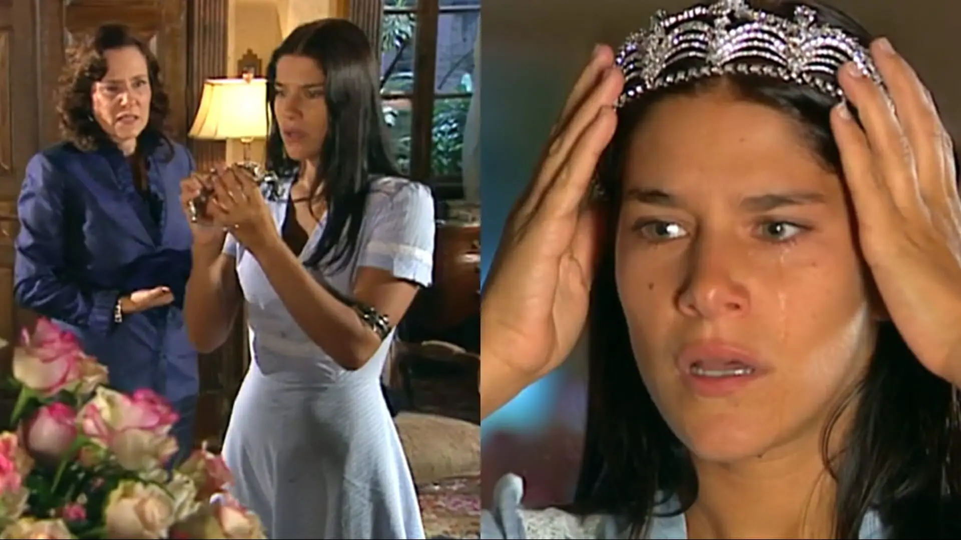 Agnes (Elizabeth Savala) e Serena (Priscila Fantin) de Alma Gêmea
