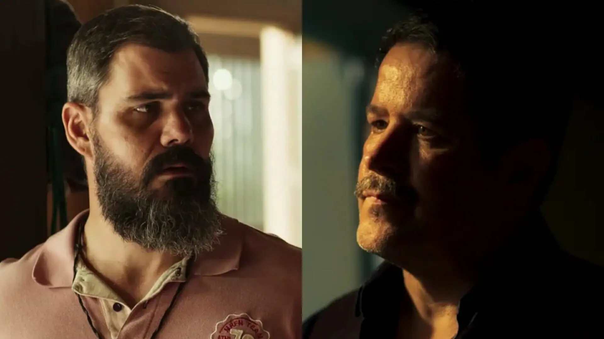 Alcides (Juliano Cazarré) e Tenório (Murilo Benício) de Pantanal