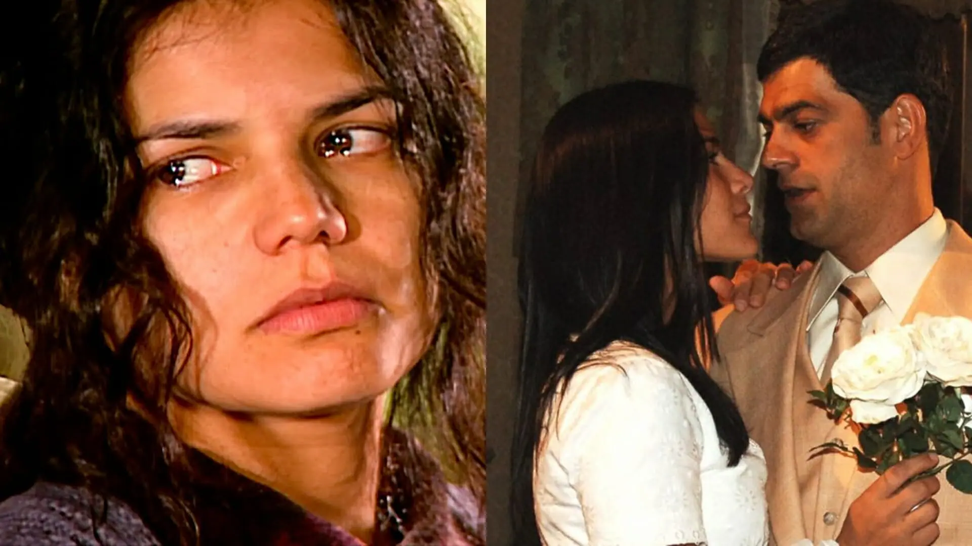 Alexandra (Nívea Stelmann), Serena (Priscila Fantin) e Rafael (Eduardo Moscovis) de Alma Gêmea