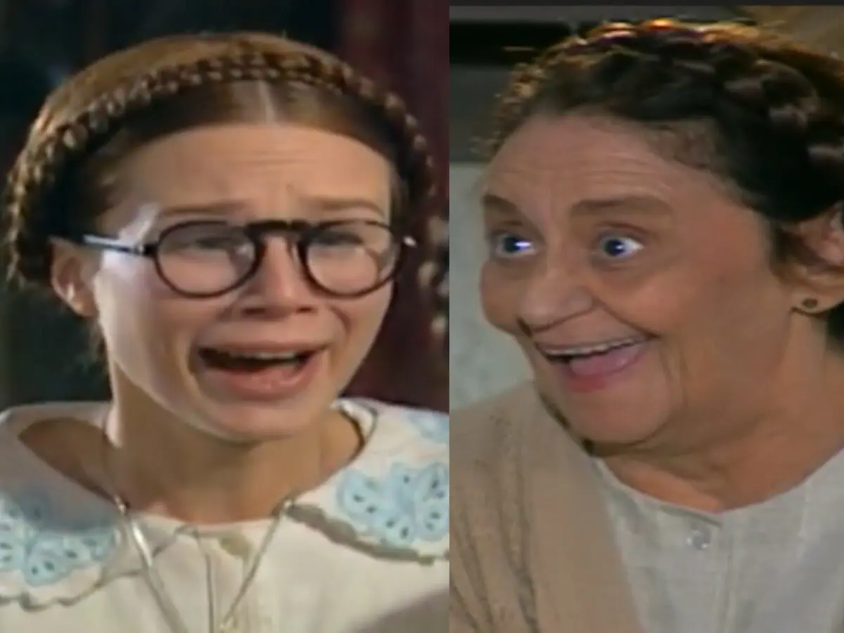 Ana Francisca (Mariana Ximenes) e Carmem (Laura Cardoso)