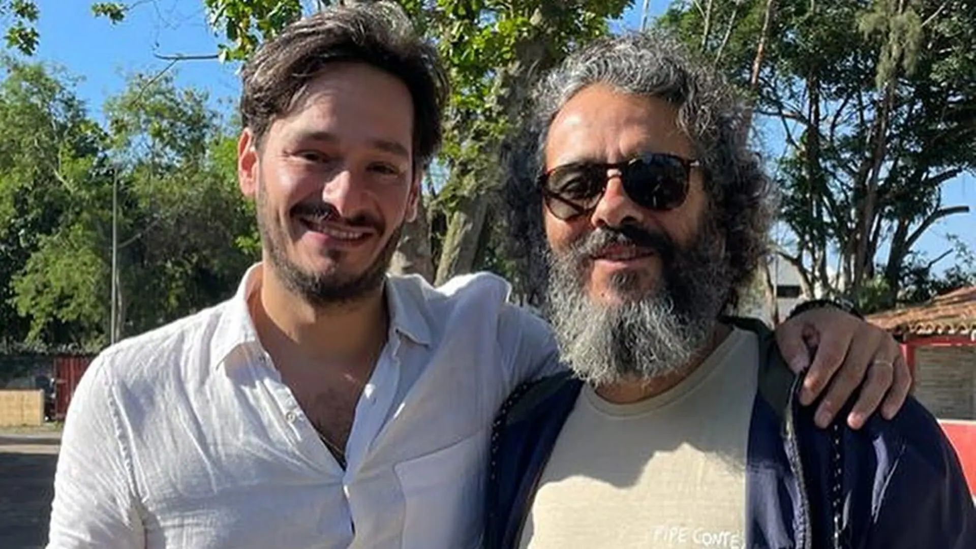 Bruno Luperi, autor de Pantanal, e Marcos Palmeira