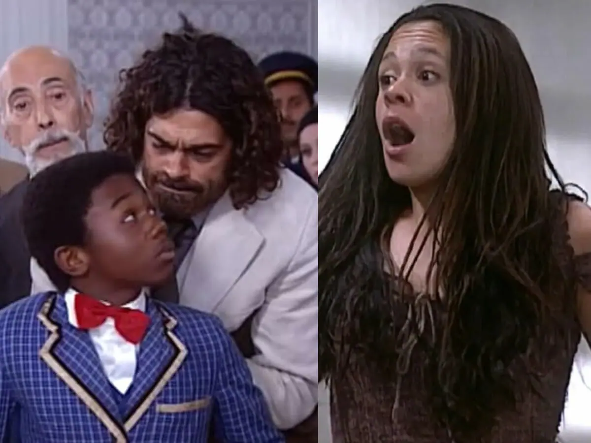Buscapé, Petruchio e Lindinha em O Cravo e a Rosa