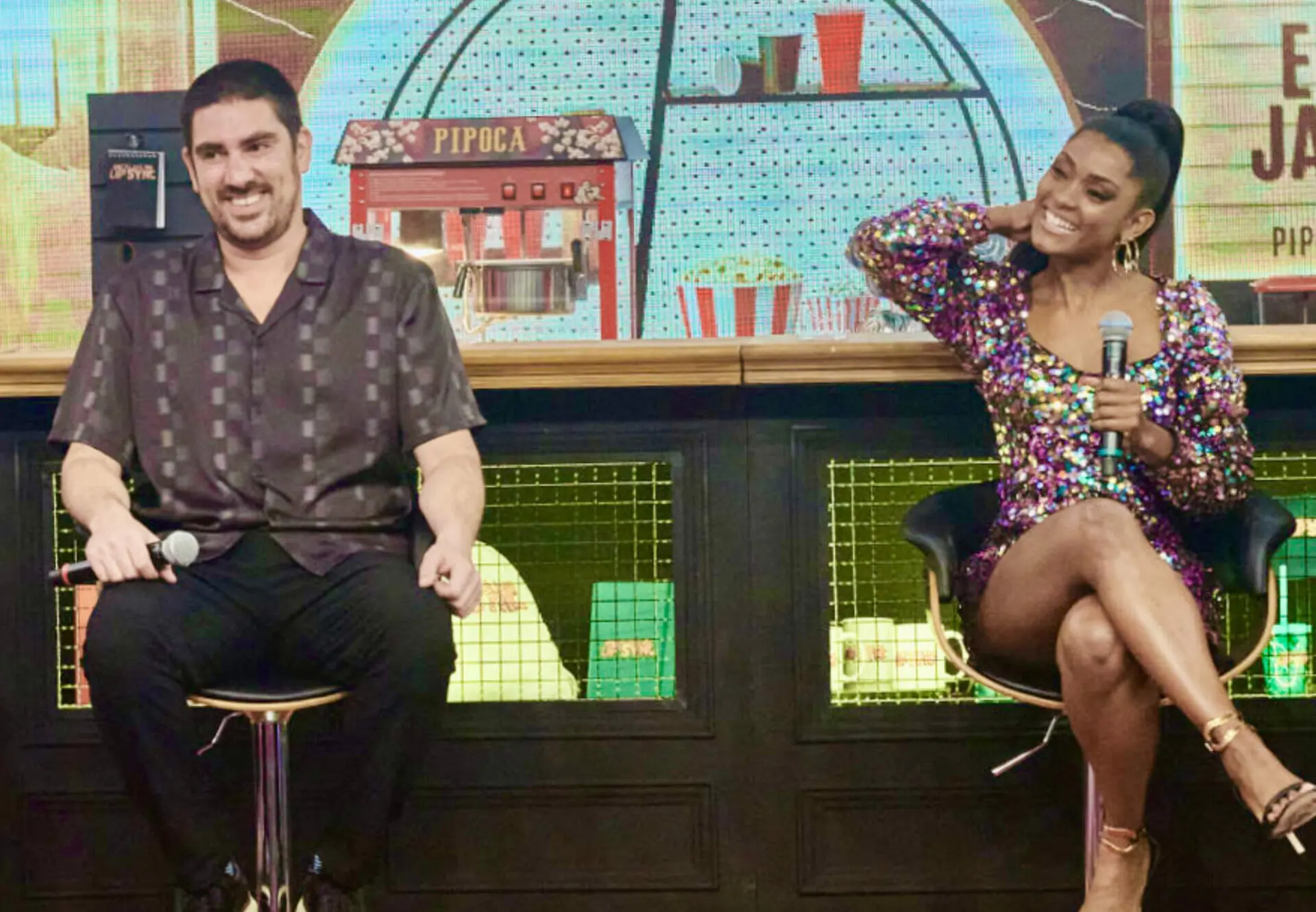 Erika Januza e Marcelo Adnet 