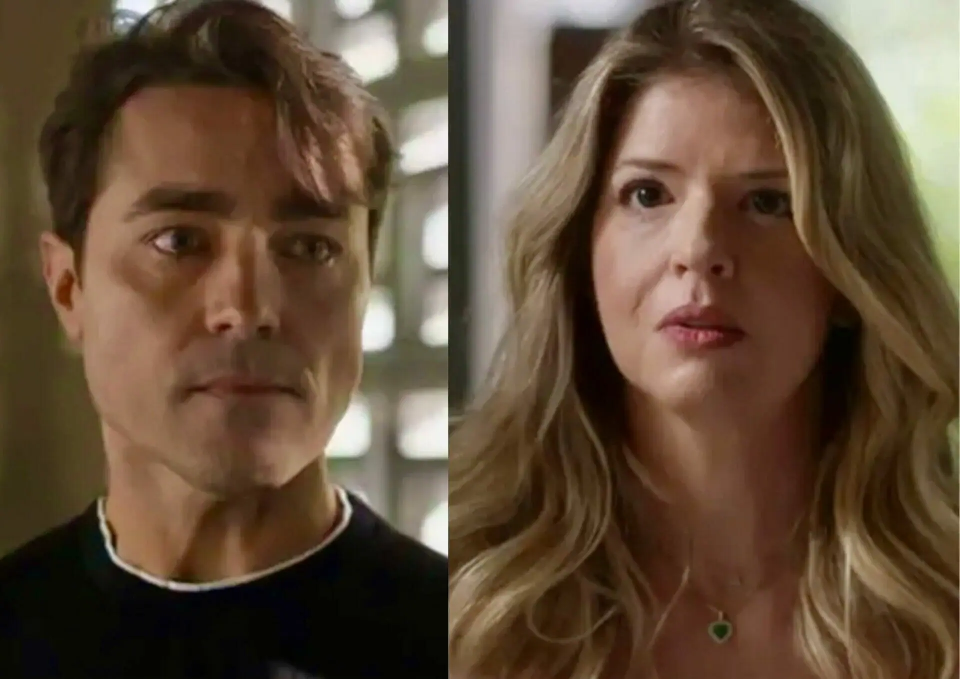 Danilo (Ricardo Pereira) e Rebeca (Mariana Santos) em Cara e Coragem