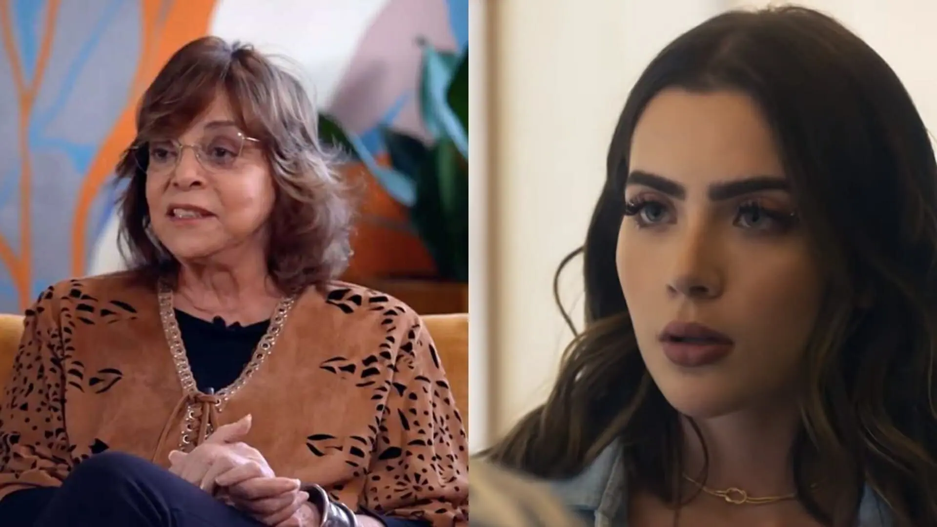 Gloria Perez, autora de Travessia, e Chiara (Jade Picon)