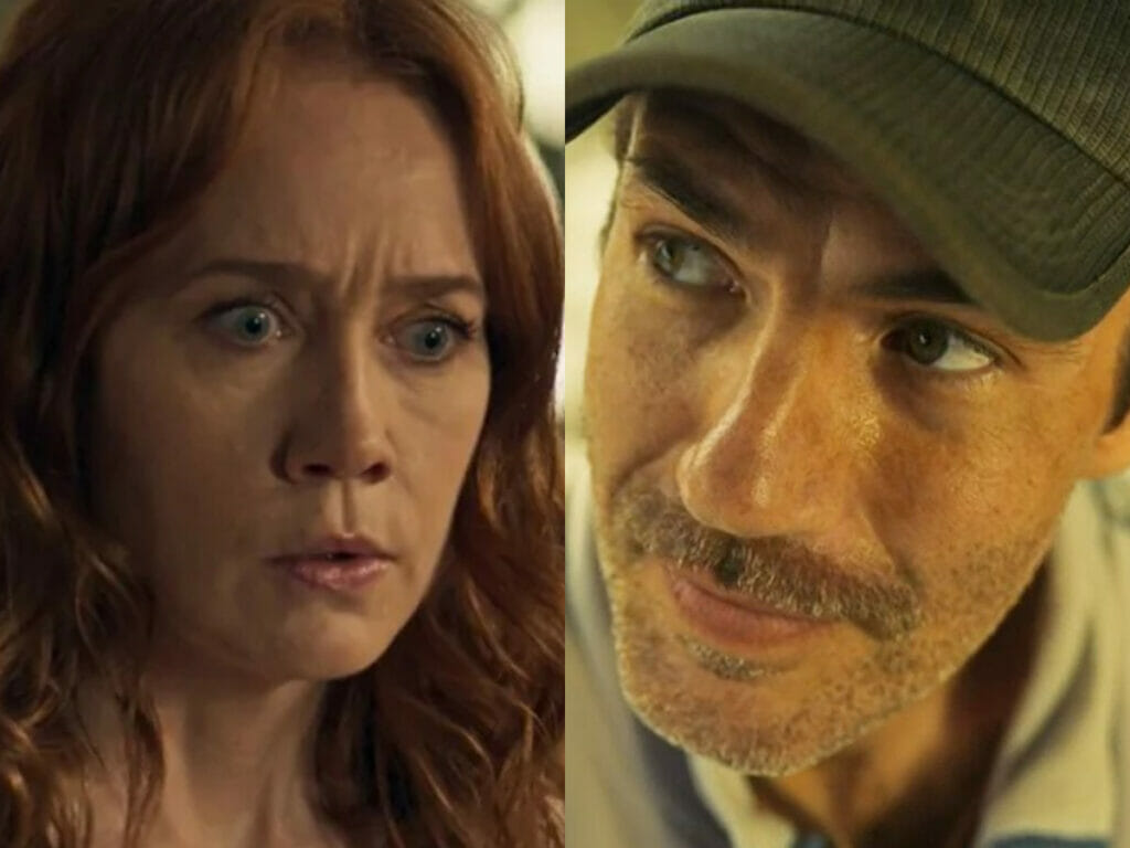 Irma (Camila Morgado) e Solano (Rafa Sieg) em Pantanal