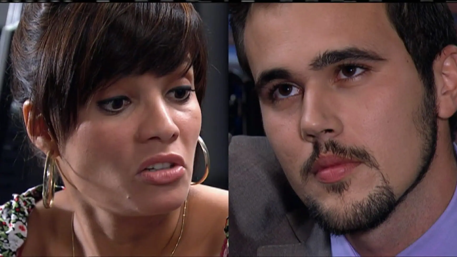 Ivonete (Amandha Lee) e Tomás (Bruno Ferrari) de Chamas da Vida