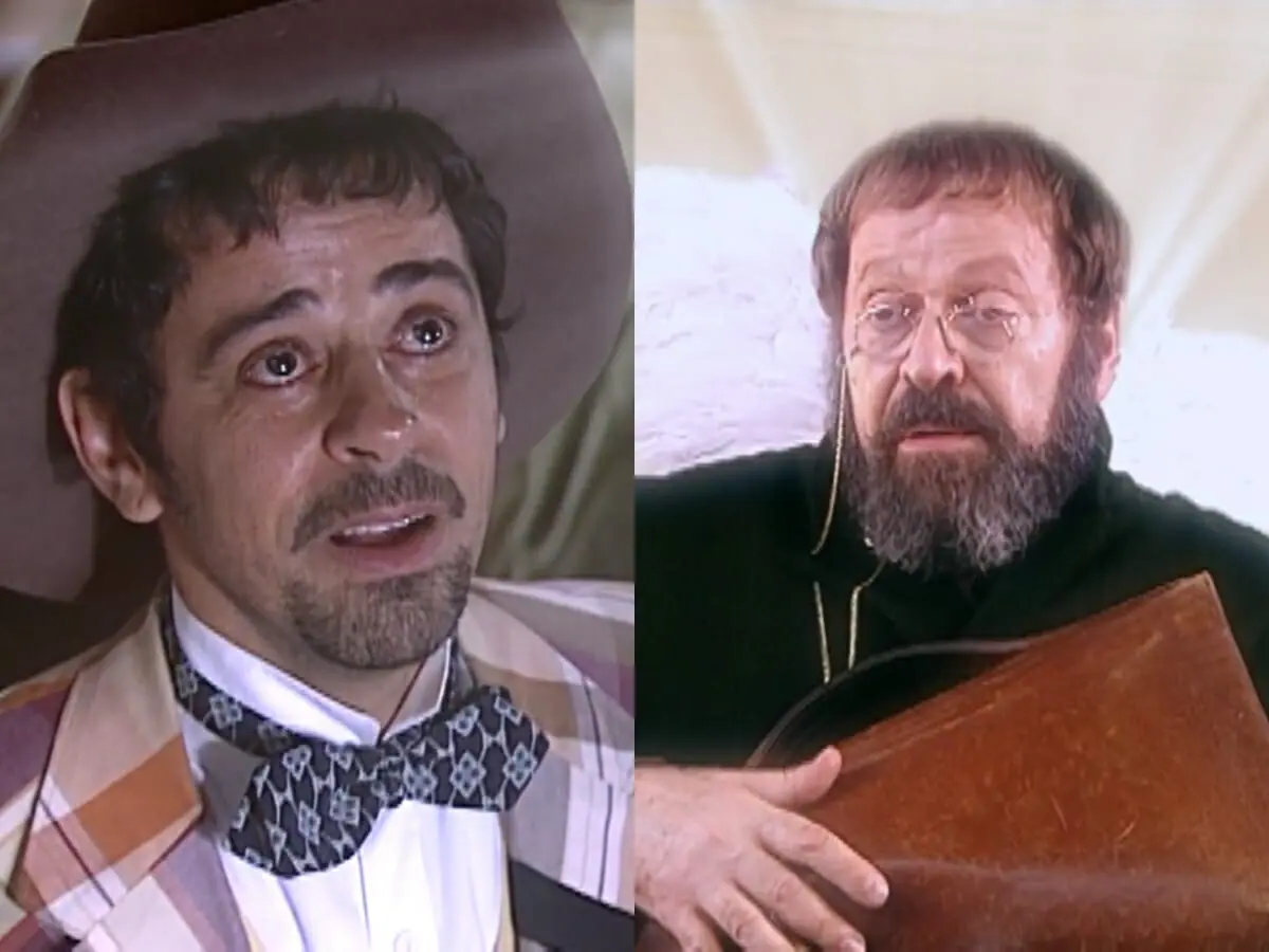 Januário (Taumaturgo Ferreira) e Joaquim (Carlos Vereza) de O Cravo e a Rosa