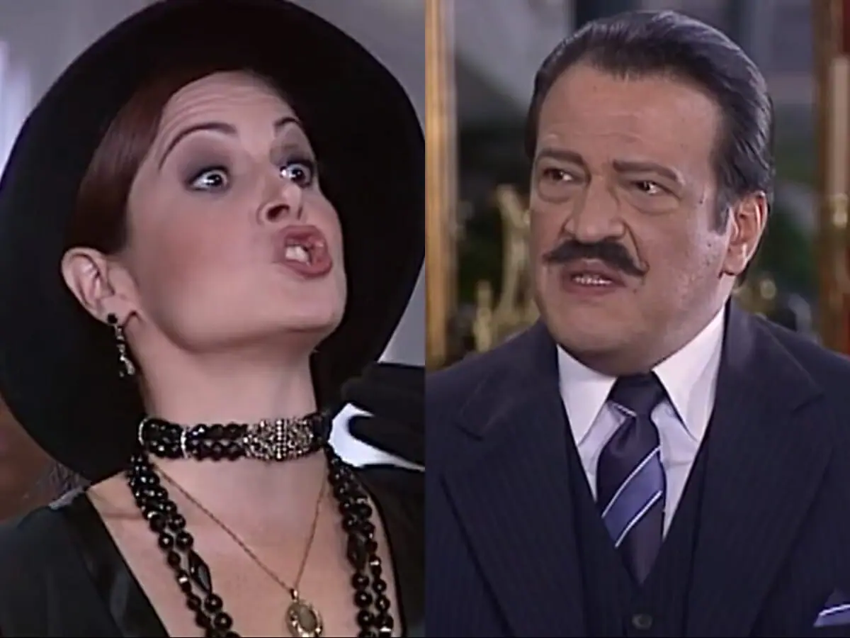 Marcela (Drica Moraes) e Batista (Luis Melo) de O Cravo e a Rosa