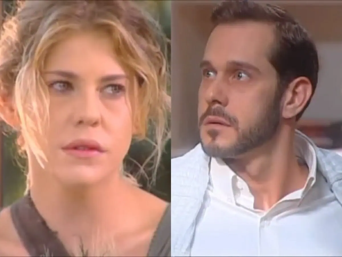 Maria (Bárbara Paz) e Santiago (Nico Puig) de Maria Esperança