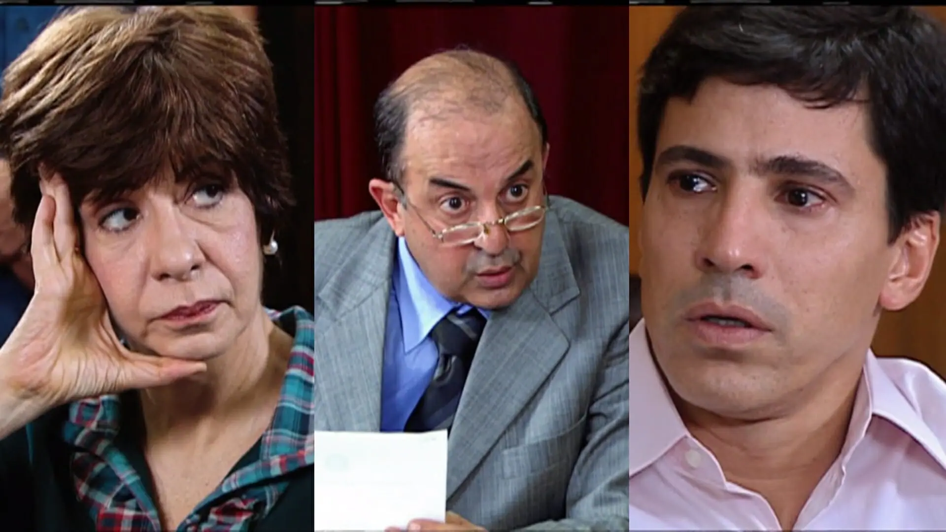 Mercedes (Sandra Pêra) e Pedro (Leonardo Brício) de Chamas da Vida