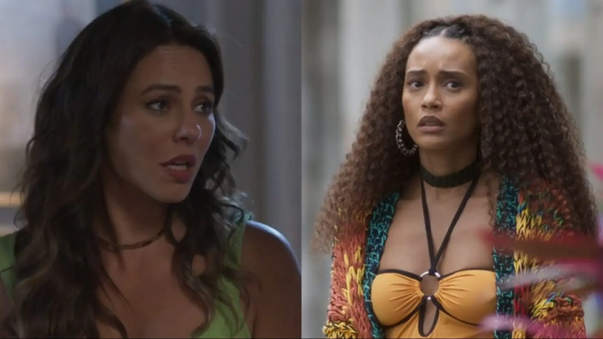 Pat (Paolla Oliveira) e Anita (Taís Araujo) de Cara e Coragem