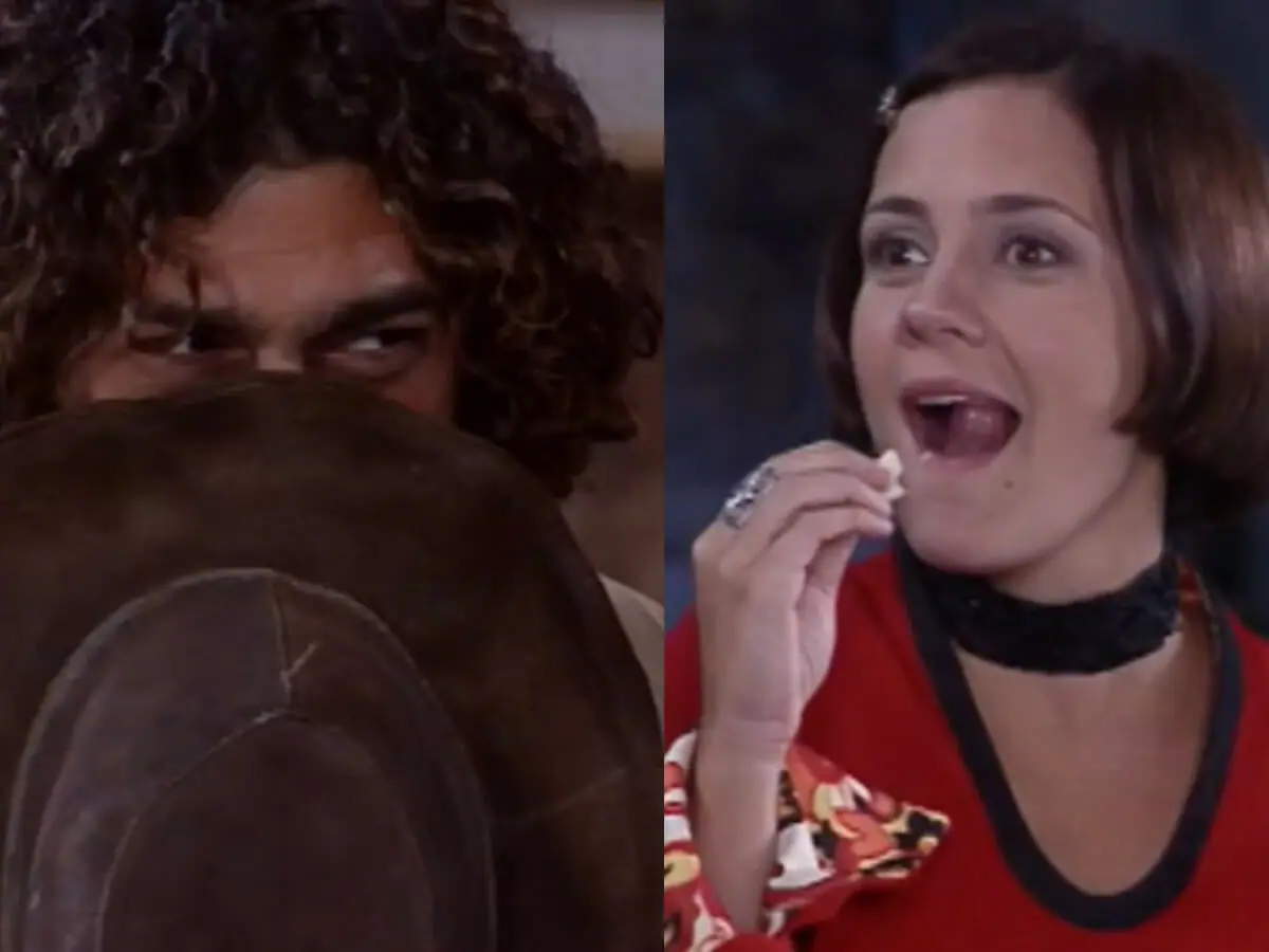 Petruchio (Eduardo Moscovis) e Catarina (Adriana Esteves)
