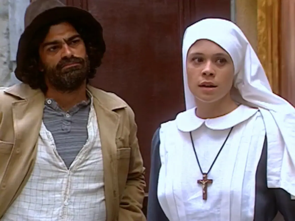 Petruchio (Eduardo Moscovis) e Lindinha (Vanessa Gerbelli)